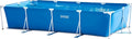 INTEX Rechteckiger Frame Pool – Stabiler Gartenpool mit Metallrahmen, Swimming Pool für Familie & Freizeit