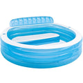 INTEX Swim Center Family Lounge Pool – Aufblasbarer Familienpool 229 x 218 x 76 cm für Kinder & Erwachsene